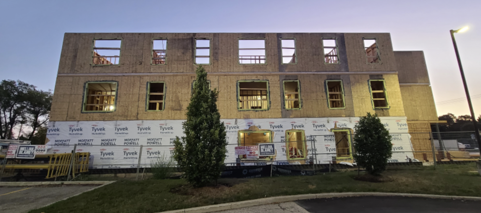 West Elevation in construction at 878 Frederick Street Kitchener